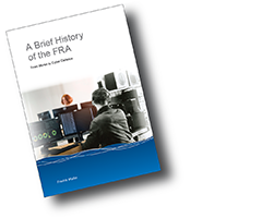 Faksimil på omslaget till Brief History of the FRA. Klicka på bilden för att ladda ned den. Click on the image to download it.